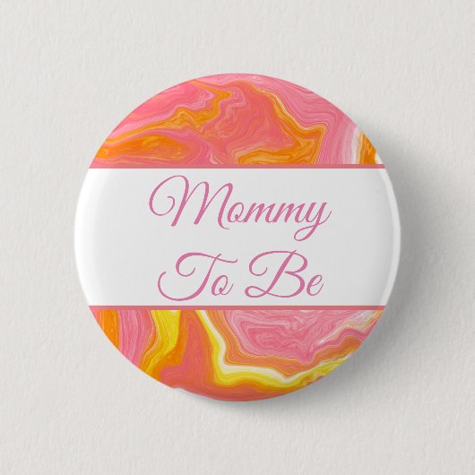 Badge Rond 5 Cm Maman à être | Bouton Baby shower (Devant)