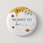 Badge Rond 5 Cm Maman À Être Miel Mignonne Mère (Devant)