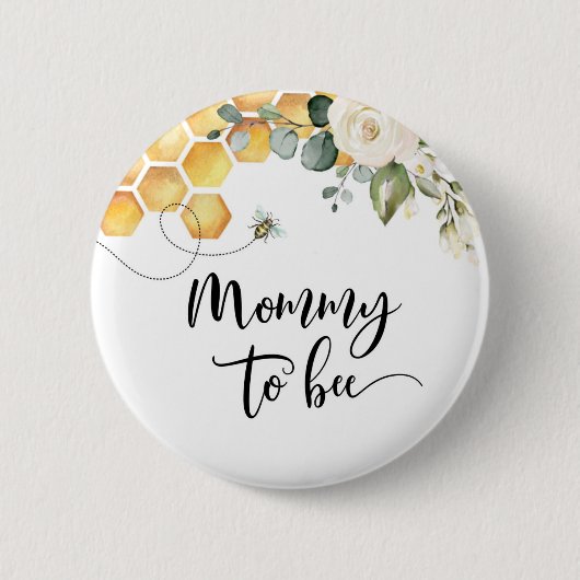Badge Rond 5 Cm Maman abeille (Devant)