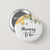 Badge Rond 5 Cm Maman abeille (Devant & derrière)