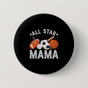 Badge Rond 5 Cm Maman All Star du garçon d'anniversaire Sketll Soc