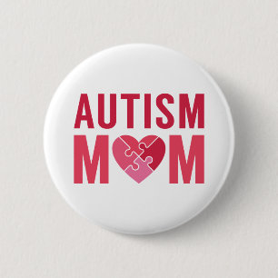 Badge Rond 5 Cm Maman autiste
