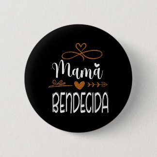 Badge Rond 5 Cm Maman Bénie- Maman Bénie Citation Espagnole-