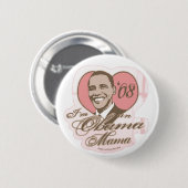 Badge Rond 5 Cm Maman Button d'Obama (Devant & derrière)