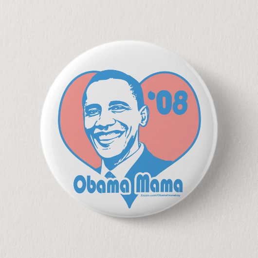 Badge Rond 5 Cm Maman Button d'Obama (Devant)
