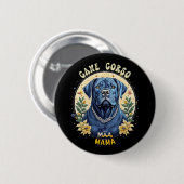 Badge Rond 5 Cm Maman Cane Corso (Devant & derrière)