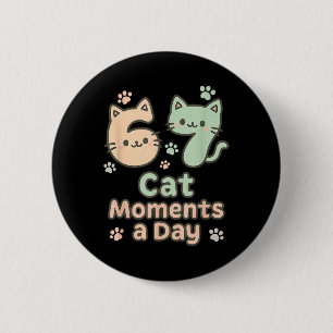 Badge Rond 5 Cm Maman Chaton Chaton Mignon 6 7 Alpha Gen Argot Six