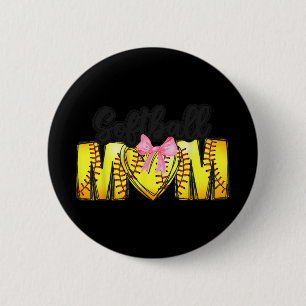 Badge Rond 5 Cm Maman Coquette Fête des Mères Filles Filles Softba