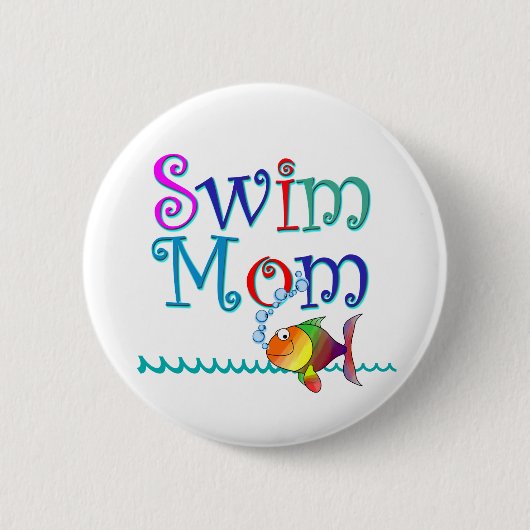 Badge Rond 5 Cm Maman de bain (Devant)
