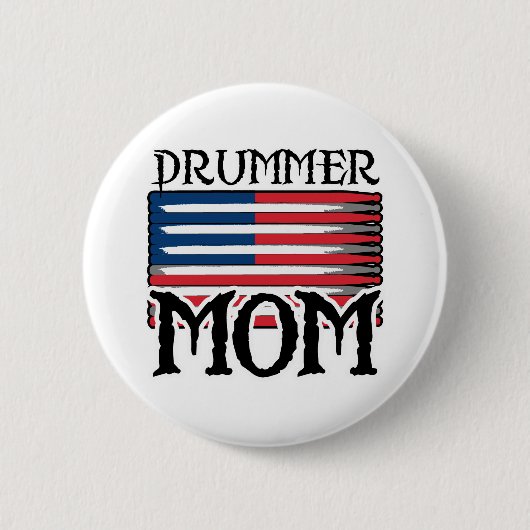 Badge Rond 5 Cm Maman de batteur (Devant)
