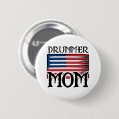 Badge Rond 5 Cm Maman de batteur (Devant & derrière)