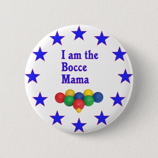 Badge Rond 5 Cm Maman de Bocce (Devant)
