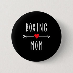 Badge Rond 5 Cm Maman de boxe drôle Boxe féminine Mma Muay Thai Ma