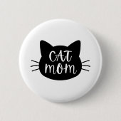 Badge Rond 5 Cm Maman de chat (Devant)