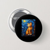 Badge Rond 5 Cm Maman de chat, Papa de chat (Devant & derrière)