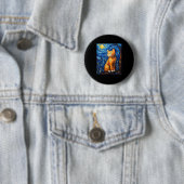 Badge Rond 5 Cm Maman de chat, Papa de chat (En situation)