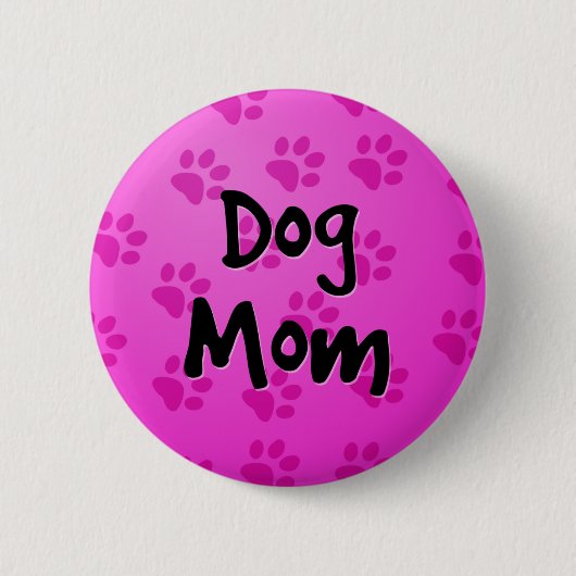 Badge Rond 5 Cm Maman de chien (Devant)