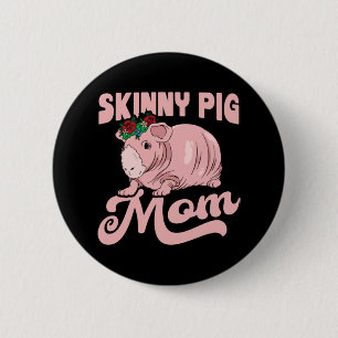 Badge Rond 5 Cm Maman de cochon maigre