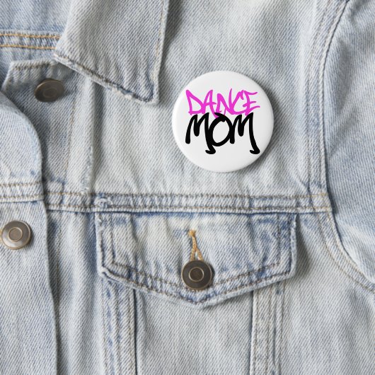 Badge Rond 5 Cm Maman de danse (En situation)