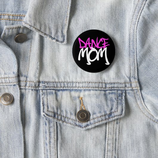 Badge Rond 5 Cm Maman de danse (En situation)