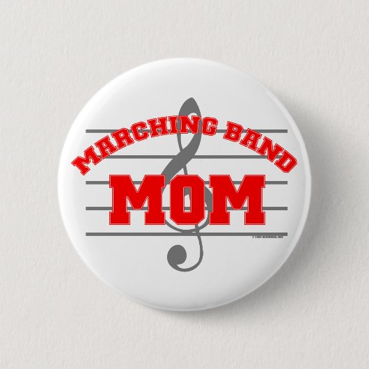 Badge Rond 5 Cm Maman de fanfare (Devant)