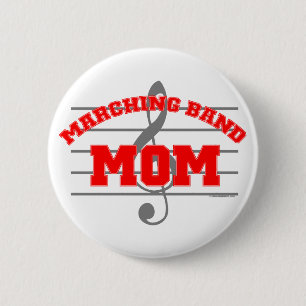 Badge Rond 5 Cm Maman de fanfare