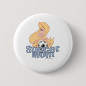 Badge Rond 5 Cm Maman de football (Devant)