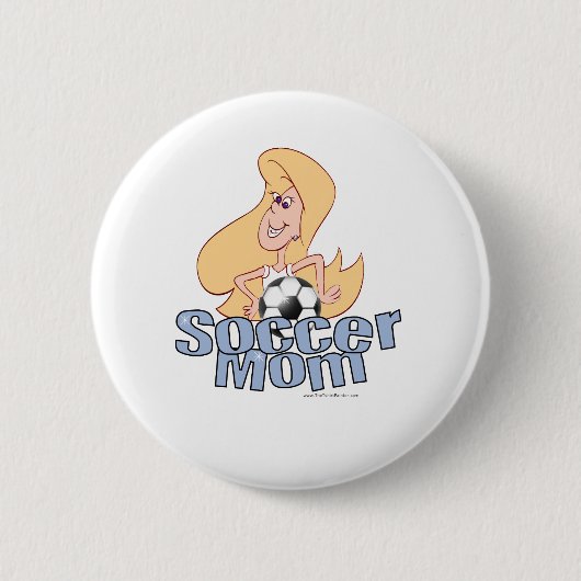 Badge Rond 5 Cm Maman de football (Devant)