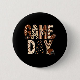 Badge Rond 5 Cm Maman de footballeur chic journée de match Maman T