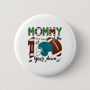 Badge Rond 5 Cm Maman de la 1re année en bas Footll 1 an de naissa