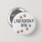 Badge Rond 5 Cm Maman de Labradoodle (Devant & derrière)