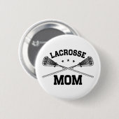 Badge Rond 5 Cm Maman de lacrosse (Devant & derrière)