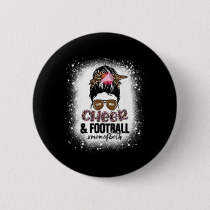 Badge Rond 5 Cm Maman de pom-pom girls de football américain Cheer