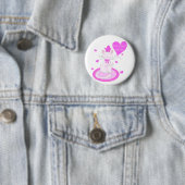 Badge Rond 5 Cm MAMAN de Ronronnement-fect - bouton (En situation)