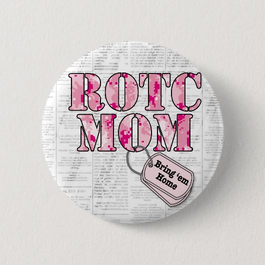 Badge Rond 5 Cm Maman de ROTC : Aide Recherchée (Devant)