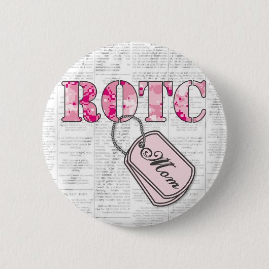 Badge Rond 5 Cm Maman de ROTC : Aide Recherchée (Devant)