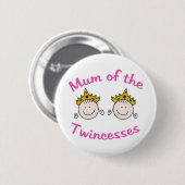 Badge Rond 5 Cm Maman de Twincess (Devant & derrière)