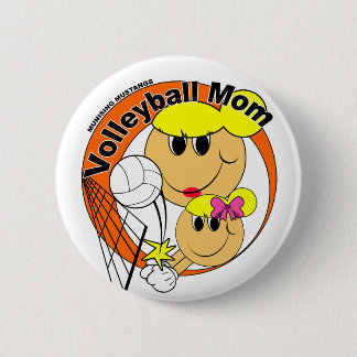 Badge Rond 5 Cm Maman de volleyball