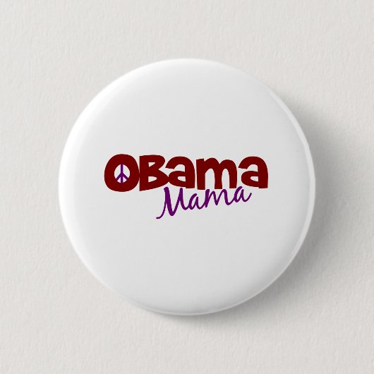 Badge Rond 5 Cm Maman d'Obama (Devant)