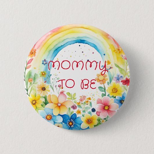 Badge Rond 5 Cm Maman doit être | Bouton Baby shower (Devant)