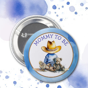 Badge Rond 5 Cm Maman doit être de Lil' Cowboy BABY SHOWER