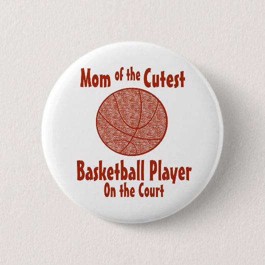 Badge Rond 5 Cm Maman du basket (Devant)