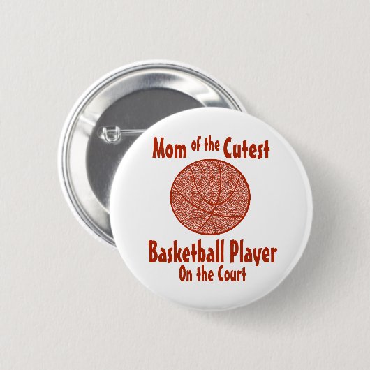 Badge Rond 5 Cm Maman du basket (Devant & derrière)