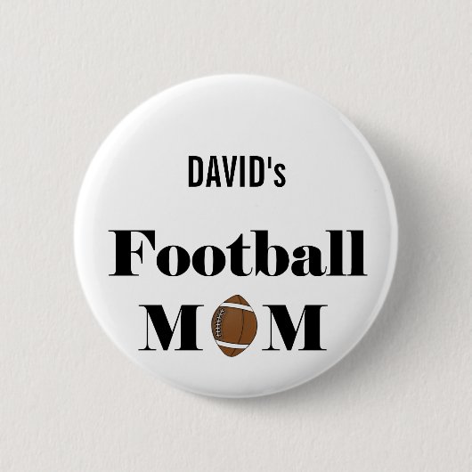 Badge Rond 5 Cm maman du football (Devant)