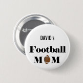 Badge Rond 5 Cm maman du football (Devant & derrière)