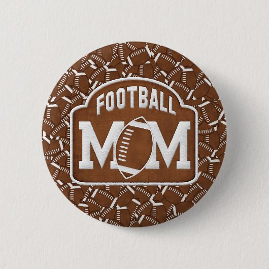 Badge Rond 5 Cm Maman du football (Devant)