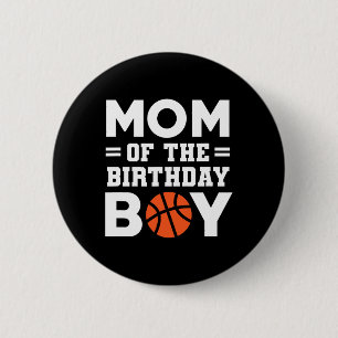 Badge Rond 5 Cm Maman Du Garçon D'Anniversaire Bysketbyll Coach By