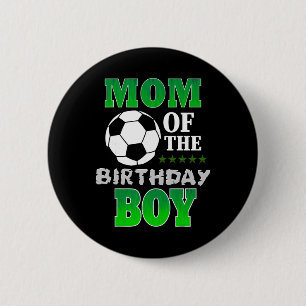 Badge Rond 5 Cm Maman du garçon du jour de l'anniversaire tenue d'