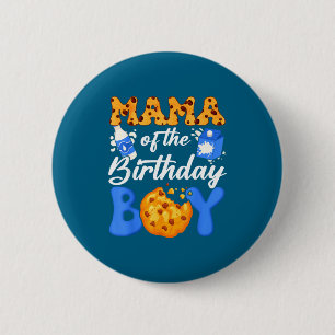 Badge Rond 5 Cm Maman du garçon du Milk And Cookies 1er anniversai