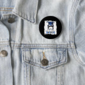 Badge Rond 5 Cm Maman Du Guerrier Ataxia (En situation)